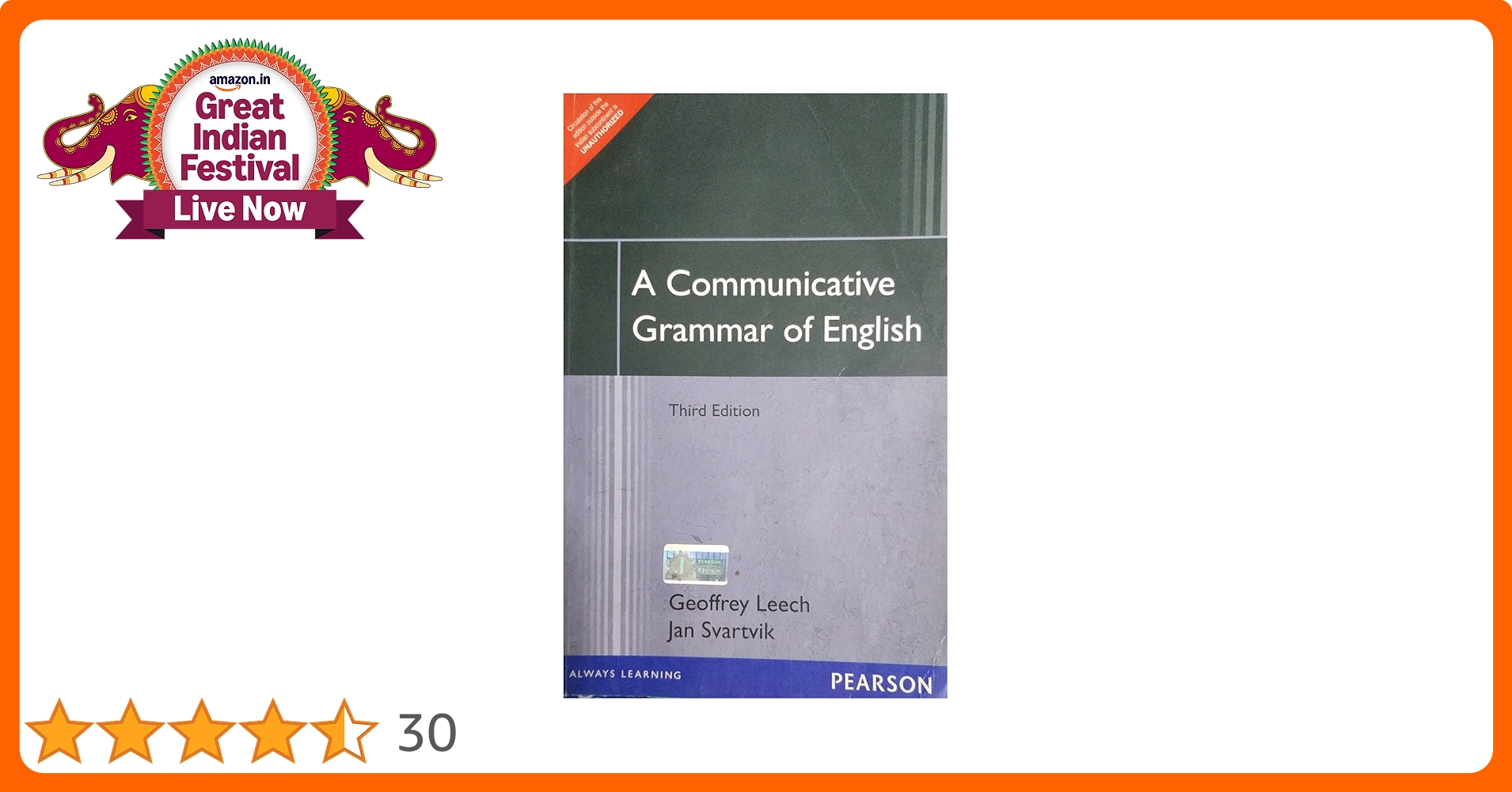 COMMUNICATIVE GRAMMAR OF ENGLISH , 3RD EDITION : Leech